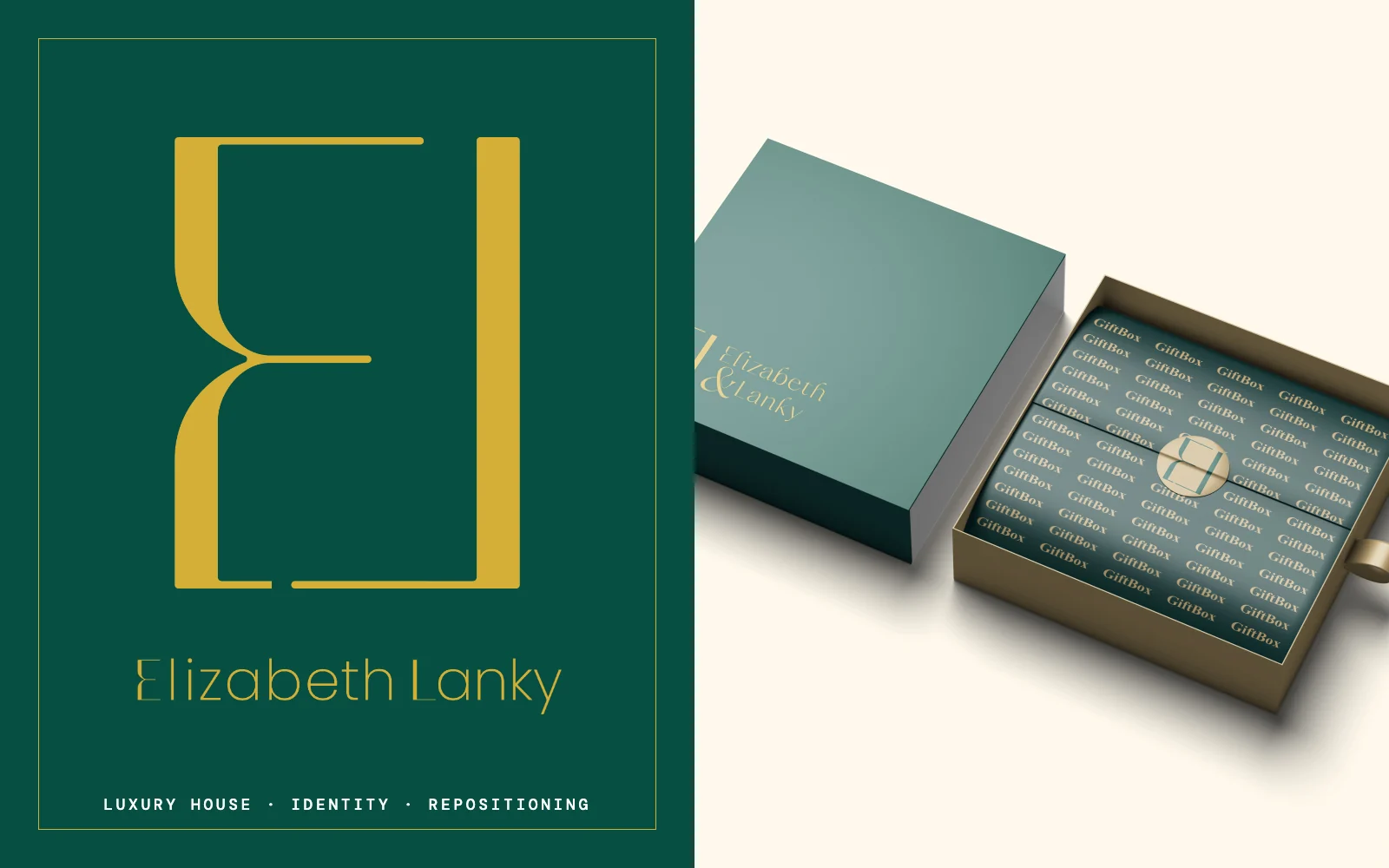 Elizabeth & Lanky brand identity, art-directed cover