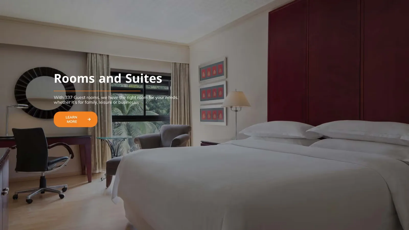 Ikeja Hotels rooms and suites page