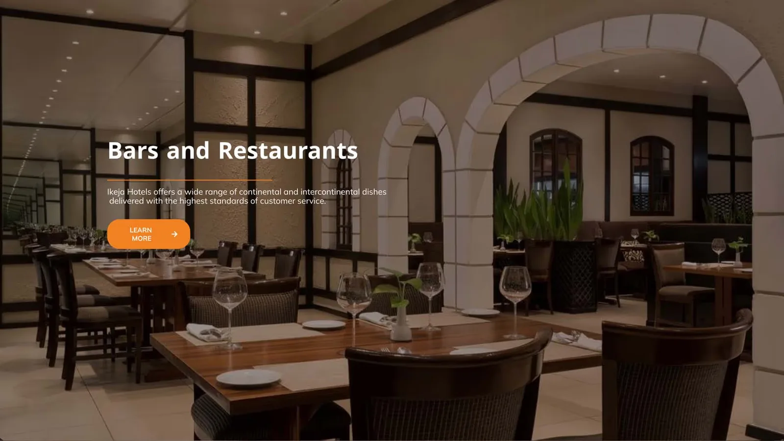 Ikeja Hotels bars and restaurants page